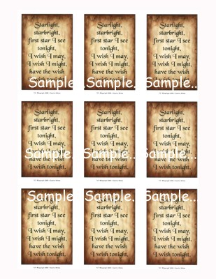 T17 - "Starlight, Starbright..." Saying Cards